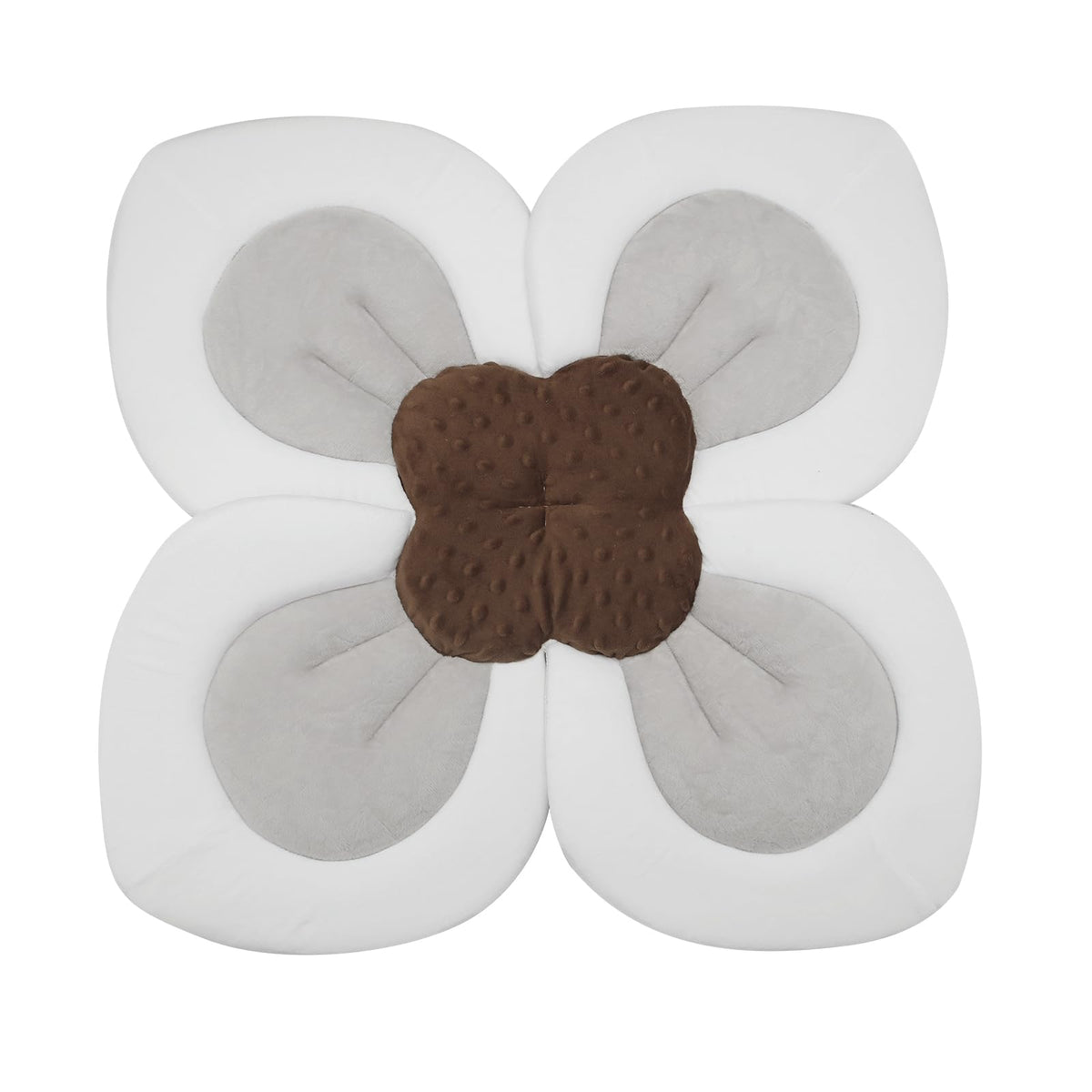 PandaEar Flower Baby Bath Pad · Grey
