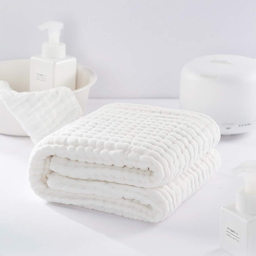 Yoofoss Hooded Baby Towels for Newborn 100% Muslin Cotton Baby Bath Towel with Hood for Babies, Infant, Toddler and Kids, Large 32x32Inch, Soft and Absorbent Newborn Essential
