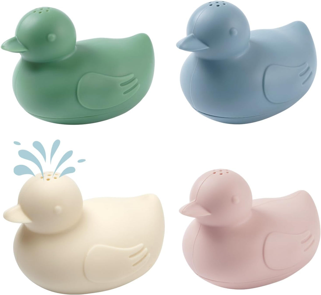haakaa Dinky Splash Duck Silicone Baby Bath Toy, Detachable & Mold Free Food Grade Silicone Bath Ducks Toys, BPA-Free Squeeze Bathtub Toys,Floating Bath Tub Toys for Babies 6m+
