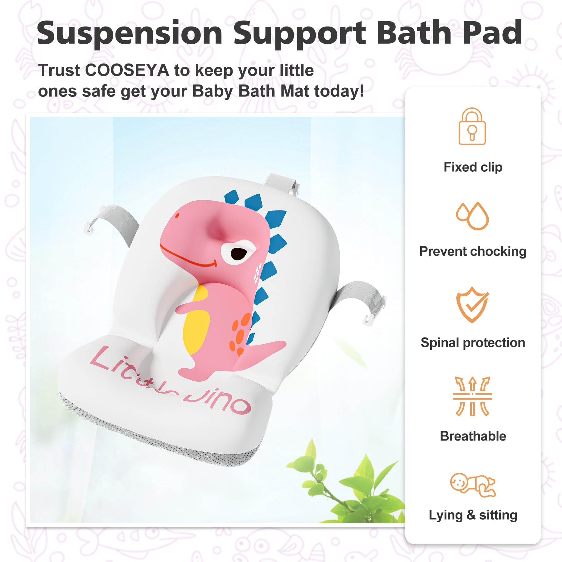 Collapsible Baby Bathtub for Newborns with Thermometer and Soft Floating Cushion Portable and Foldable Travel Baby Boy Bath Tub for Infants to Toddler 0-36 Month (Beige)
