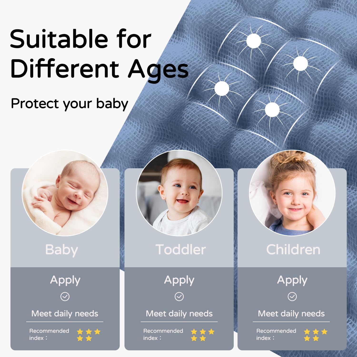 Yoofoss Hooded Baby Towels for Newborn 100% Muslin Cotton Baby Bath Towel with Hood for Babies, Infant, Toddler and Kids, Large 32x32Inch, Soft and Absorbent Newborn Essential