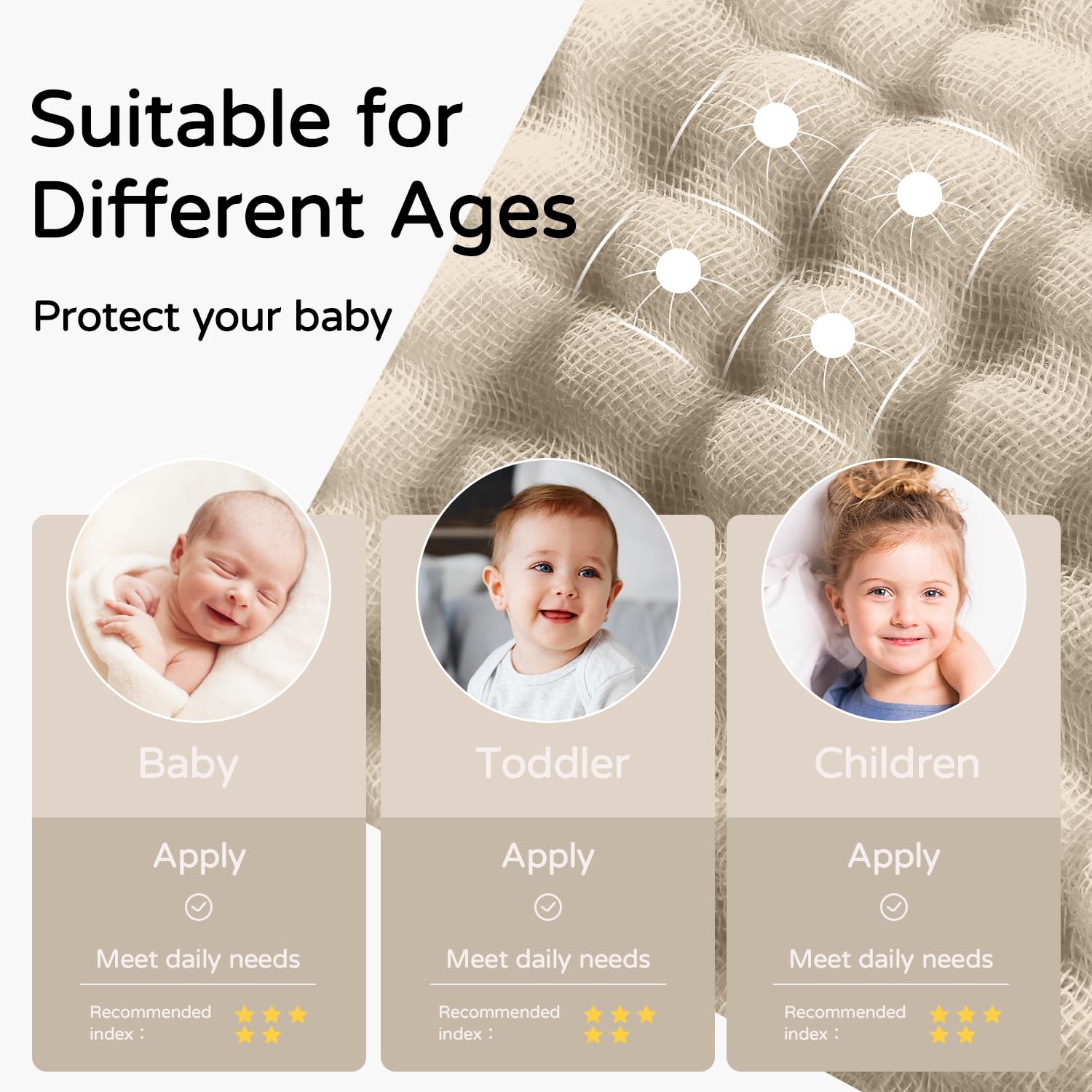 Yoofoss Hooded Baby Towels for Newborn 100% Muslin Cotton Baby Bath Towel with Hood for Babies, Infant, Toddler and Kids, Large 32x32Inch, Soft and Absorbent Newborn Essential