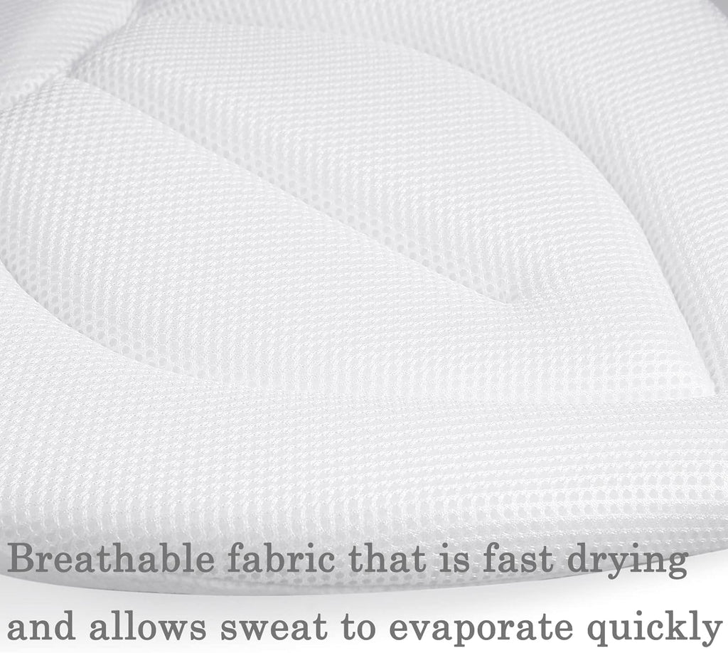 PandaEar Baby Bath Pad for Infant Newborn | Soft Flower Petals for Sink Bathtub Essentials Shower Gift (Grey)