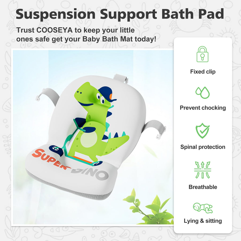 Collapsible Baby Bathtub for Newborns with Thermometer and Soft Floating Cushion Portable and Foldable Travel Baby Boy Bath Tub for Infants to Toddler 0-36 Month (Beige)