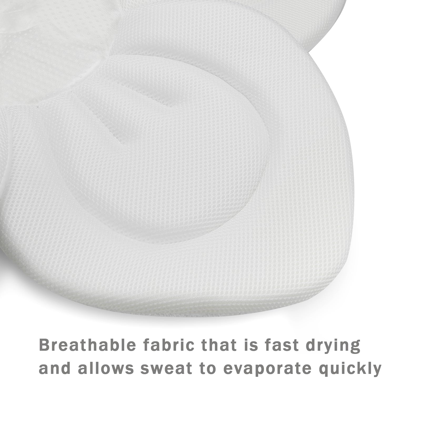 PandaEar Baby Bath Pad for Infant Newborn | Soft Flower Petals for Sink Bathtub Essentials Shower Gift (Grey)