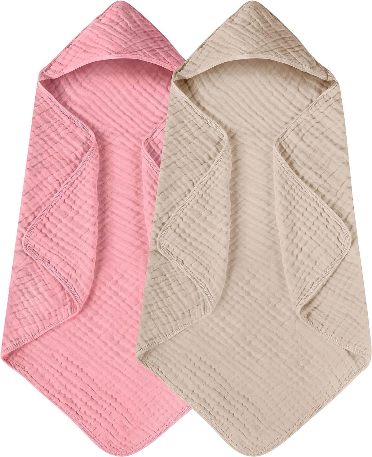 Yoofoss Muslin Hooded Towels · 2 Pack